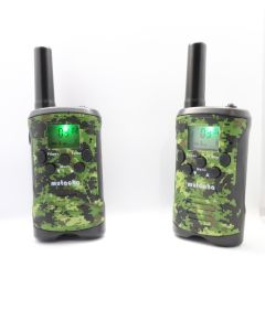 Mutacha MT52 High-Quality Kids Walkie Talkie with 8 Channel 2 Way Radio Camouflage -Dark