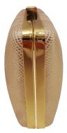 Madame Posh Pink/Gold Snake Skin Style Clutch Bags