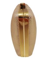 Madame Posh Pink/Gold Snake Skin Style Clutch Bags