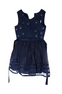 Jona Michelle Girl's Special Occasion Dress Navy Marin